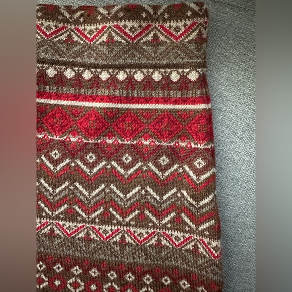 Krimson Klover 100% Wool Fair Isle Skirt - Picture 4 of 4